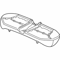 OEM 2001 Honda Civic Pad & Frame, Rear Seat Cushion - 82132-S5A-J01