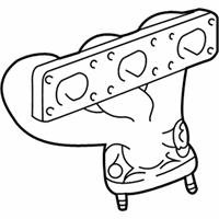OEM 1996 BMW M3 Exhaust Manifold, Rear - 11-62-1-744-251