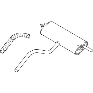 OEM 2022 Ford Bronco Sport MUFFLER ASY - REAR - LX6Z-5A289-BB