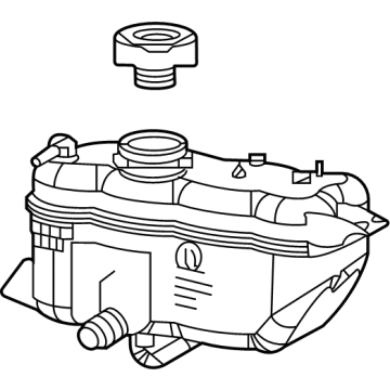 OEM 2021 Jeep Grand Cherokee L Bottle-COOLANT Recovery - 68379825AB