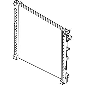 OEM BMW X7 Radiator - 17-11-8-655-753