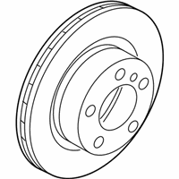 OEM 2009 BMW 135i Brake Disc, Lightweight, Ventilated - 34-11-6-778-647