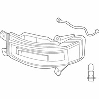 OEM 2022 Hyundai Palisade Rear Fog & R/Refl Lamp Assembly, Right - 92406-S8000