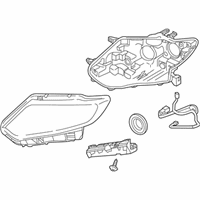 OEM 2020 Nissan Rogue Passenger Side Headlamp Assembly - 26010-6FL7A