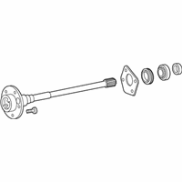 OEM 2002 Jeep Liberty Rear Axle Shaft (Left) - 5066485AA