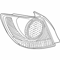 OEM Lexus IS300 Lens, Rear Combination Lamp, RH - 81551-53060-B0