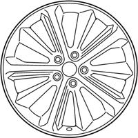OEM 2020 Infiniti Q60 Aluminum Wheel - D0C00-5CA3C