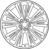 OEM 2014 Infiniti Q50 Aluminum Wheel - D0C00-4GC3C