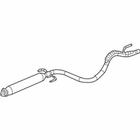 OEM 2007 Saturn Ion Exhaust Resonator Pipe Assembly - 15237882