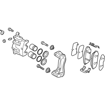 OEM Kia Carnival Brake Assembly-Fr, RH - 58130R0000