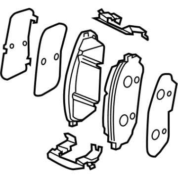 OEM Kia Carnival Pad Kit-Front Disc B - 58101R0A00