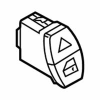 OEM 2019 BMW X6 Switch For Emergency Flasher - 61-31-7-939-595