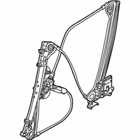 OEM 2007 BMW Z4 Front Left Door Window Regulator - 51-33-7-198-909