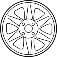 OEM 2006 Hyundai Accent Painted 15 Inch Wheel - 52910-1E300