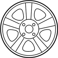 OEM Hyundai Accent Alloy Wheels - 529101E200