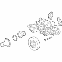 OEM 2010 Chevrolet Corvette Water Pump Assembly - 12622036