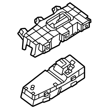 OEM Kia Niro EV Rear Power Window Sub Left Switch Assembly - 93580G5900