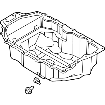 OEM 2021 Hyundai Sonata Pan Assembly-Engine Oil - 21510-2J600