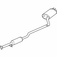 OEM 2014 Honda Accord Silencer Complete, Exhaust - 18307-T3Z-A01