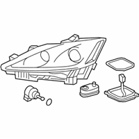 OEM 2007 Lexus IS250 Headlamp Unit Assembly, Right - 81140-53240