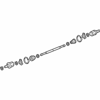 OEM Honda CR-V Driveshaft Assembly, Passenger Side - 42310-T0A-000