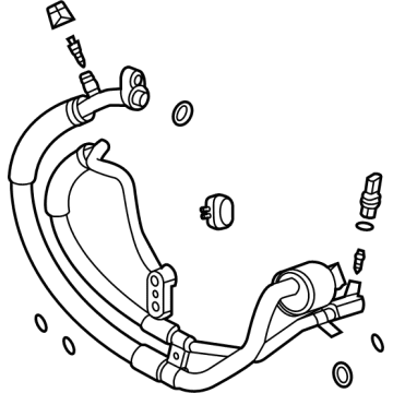 OEM Cadillac CT5 Front AC Hose - 84998360