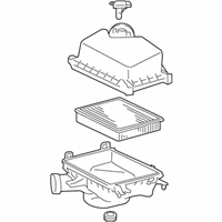 OEM 2018 Lexus ES300h Cleaner Assy, Air W/Element - 17700-36240