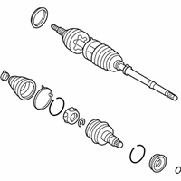 OEM Lexus Shaft Assy, Front Drive, LH - 43420-48010