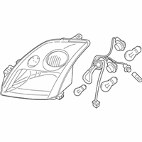 OEM 2007 Nissan Sentra Driver Side Headlamp Assembly - 26060-ET000