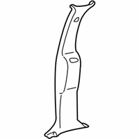 OEM 2000 Chevrolet Blazer Molding Asm-Front Side Door Lock Pillar Garnish *Medium Beige - 15668797