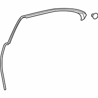 OEM 2015 Lexus LS460 Weatherstrip, Rear Door, No.2 LH - 67888-50060