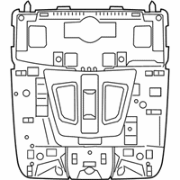 OEM 2017 BMW X6 HEADLINER CONTROL MODULE - 61-31-5-A0F-1F6