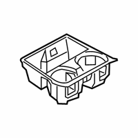 OEM BMW 740i xDrive STORAGE TRAY, CUP HOLDER, CE - 51-16-7-944-194