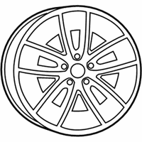 OEM 2015 Dodge Charger Aluminum Wheel - 5SQ081XFAA