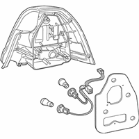 OEM Chevrolet Caprice Tail Lamp Assembly - 92245552
