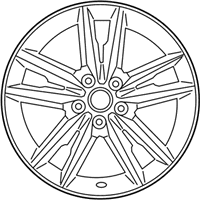 OEM 2017 Hyundai Sonata 18 Inch Wheel - 52910-C2430