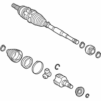 OEM Lexus UX200 Shaft Assembly, FR Drive - 43410-76020