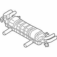 OEM 2022 BMW M850i xDrive Rear Muffler With Exhaust Fl - 18-30-8-481-602