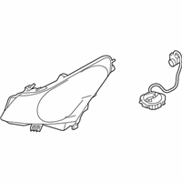 OEM Infiniti G37 Headlamp Housing Assembly, Right - 26025-JK60D