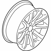 OEM 2013 Lincoln MKX Wheel, Alloy - BA1Z-1007-C