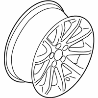 OEM 2011 Lincoln MKX Wheel, Alloy - BA1Z-1007-C