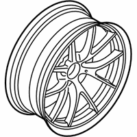 OEM BMW Disc Wheel, Light Alloy, Matt Black - 36-11-8-053-422