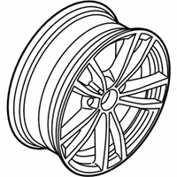 OEM 2015 BMW M235i xDrive Disc Wheel, Light Alloy, Orbitgrey - 36-11-6-879-186