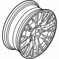 OEM 2020 BMW M240i Disc Wheel Light Alloy Jet Bl.Solenoid.Paint - 36-11-8-073-848