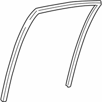OEM Lexus IS300 Run, Rear Door Glass, LH - 68152-53010