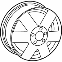 OEM 2005 Saturn Ion Wheel Rim, 17X7 - 9595597