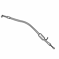 OEM 2010 Acura MDX Cable Assembly, Rear Inside Handle - 72631-STX-A00