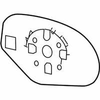 OEM 2013 GMC Sierra 1500 Mirror Glass - 15951106