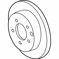 OEM 2006 Buick Rendezvous Rear Brake Rotor Assembly - 19149233