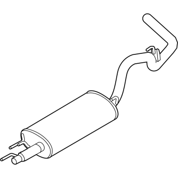 OEM 2021 Ford F-150 MUFFLER AND PIPE ASY - REAR - ML3Z-5230-B